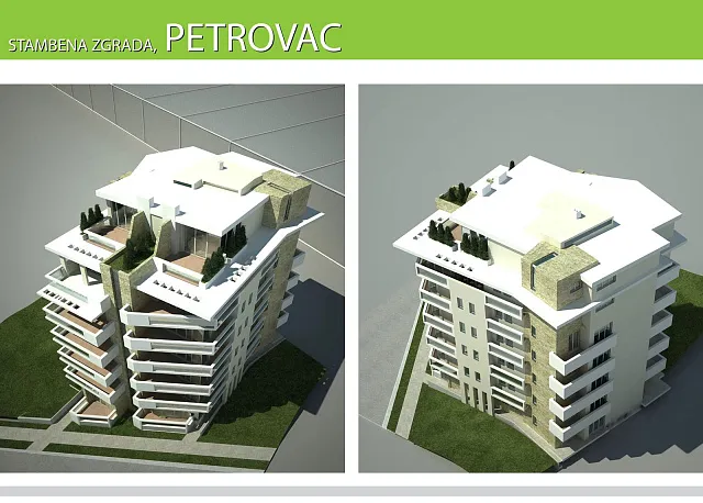 Urbanisiertes Grundstück mit unvollendetem Gebäude in Petrovac — photo 8